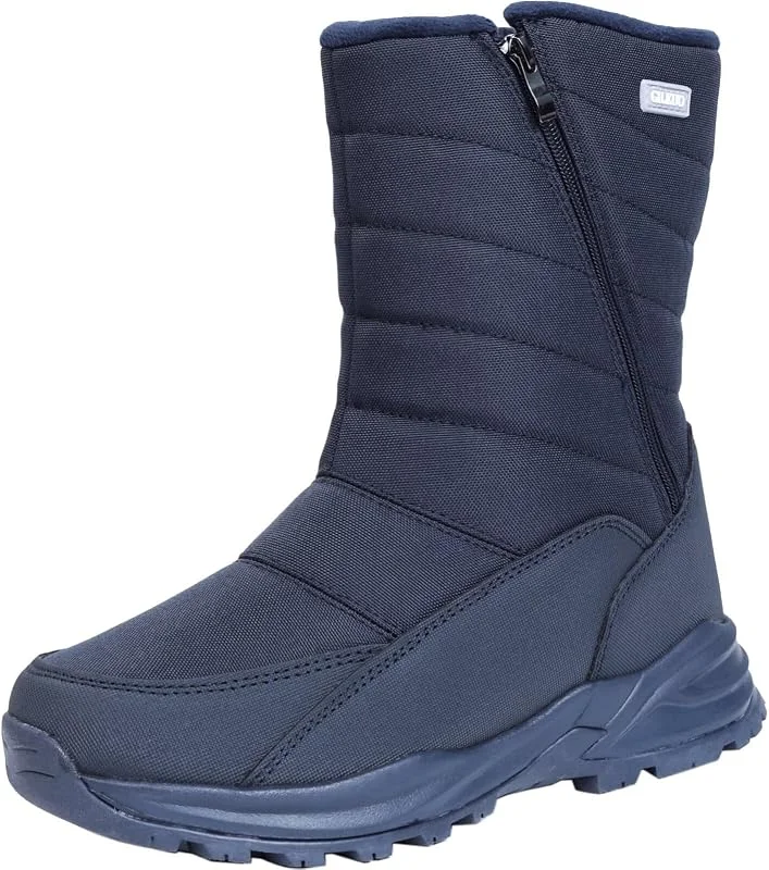 Botas de Nieve Hombre Invierno Impermeables Cremallera — Equipo esqui
