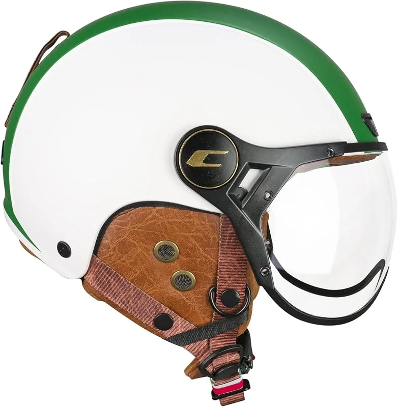 CGM EBI, Casco Esquí Unisex Adulto, Blanco Verde Rojo Mate, M (57-58cm) — Equipo esqui