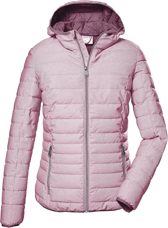 G.I.G.A. DX Funcional en Aspecto de plumón con Capucha, Chaqueta de Exterior para Mujer — Plumon fino