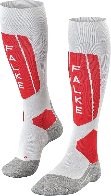FALKE Hombre SK5 Calcetines de esquí amortiguación Ultraligera Anti ampollas Fina para competición Transpirable Secado rápido regulación del Clima antiolores Seda Hilo Funcional 1 par — Equipo esqui