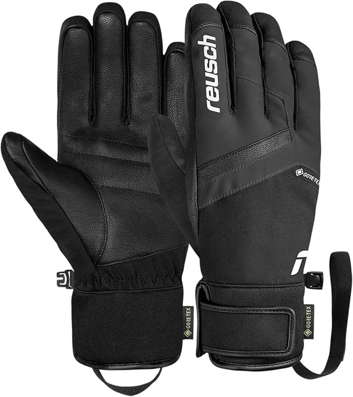 Reusch Booster Gore-Tex - Guantes de esquí Unisex, Impermeables, Resistentes al Viento, Transpirables, Aislamiento R-Loft de Piel Vegana, Softshell Premium, puños Ajustados, Deportes de Invierno para — Ropa esqui