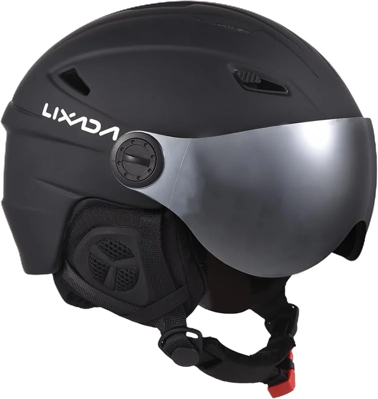 Lixada Casco de esquí Equipo de protección para Snowboard Equipo de Seguridad para Deportes de Invierno Protección para la Cabeza para Deportes de Nieve — Equipo esqui