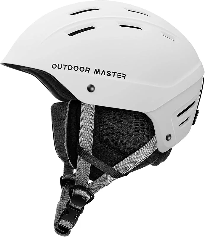 OutdoorMaster Casco de esquí para hombre, mujer modelo Kelvin II – Ventilación ajustable y sistema de ajuste de rueda – Forro extraíble, certificado ASTM, para esquí y snowboard — Equipo esqui