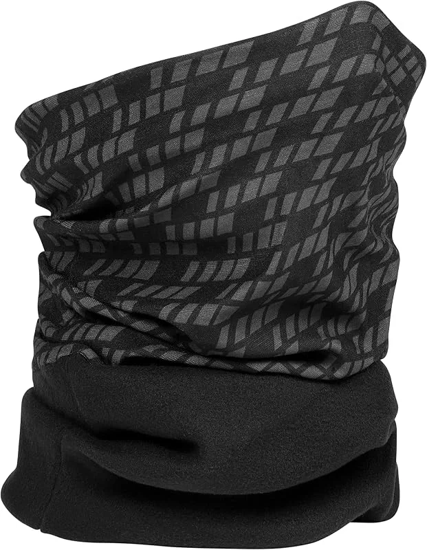 GripGrab Braga de Cuello Térmica de Invierno Ciclismo Running Deporte Negro Tubular Forro Polar Bandana Cabeza Unisex — Ropa esqui