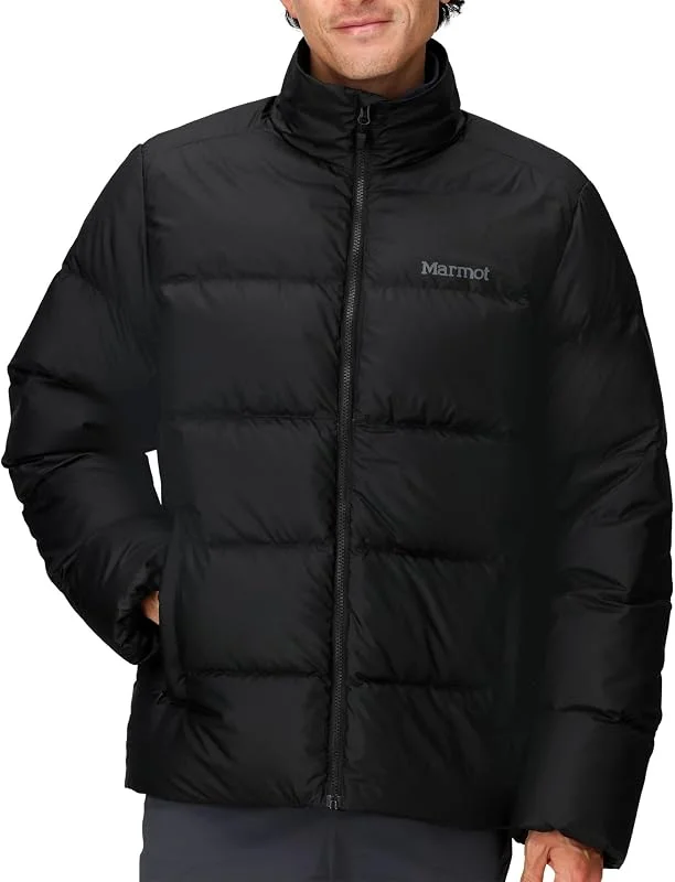 Marmot Guides Down Jacket Chaqueta ligera de plumón, cálida chaqueta de invierno, abrigo acolchado repelente al agua, chaqueta funcional cortaviento, chaqueta exterior plegable Hombre (Pack de 1) — Plumon fino