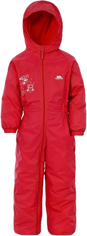 Trespass Drip Drop - Chubasquero acolchado, color rojo — Ropa esqui