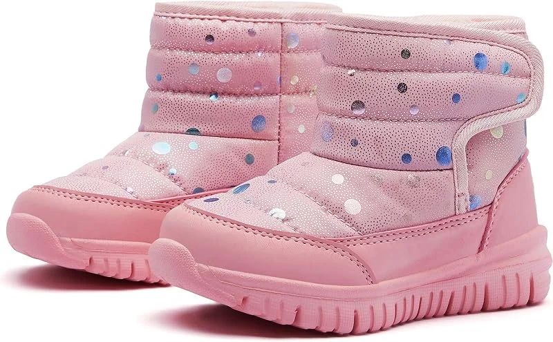 HOBIBEAR Botas de nieve para niños y niñas, impermeables, antideslizantes, zapatos de invierno para exteriores (bebés, niños pequeños, niños grandes) — Equipo esqui