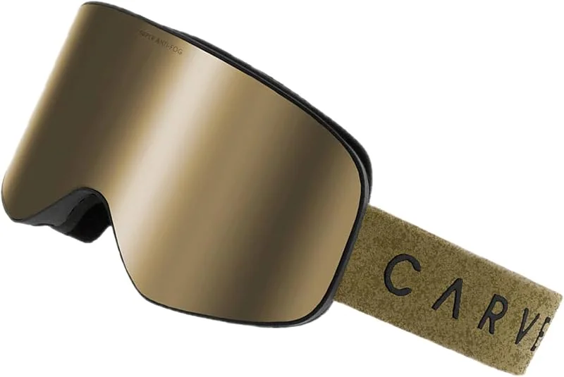 CARVE Frother - Gafas de nieve cilíndricas antivaho para esquí y snowboard, compatibles con casco — Equipo esqui