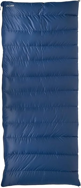 Lowland Outdoor Companion NC 2 - Saco de Dormir (220 x 80 cm), Color Azul — Plumon fino