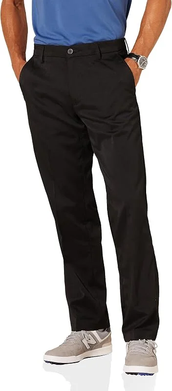 Amazon Essentials Pantalones de Golf Elásticos de Corte Clásico para Todo el Día Hombre, Negro, 34W, 32L — Ropa esqui