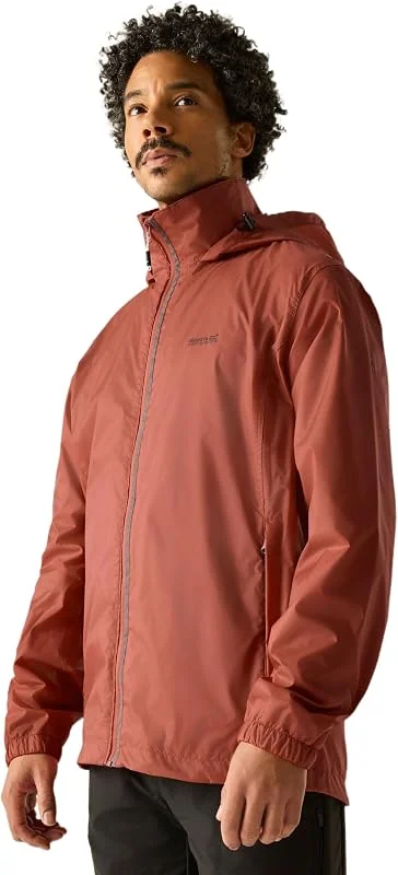 Regatta Chubasquero Lyle IV Impermeable Y Transpirable Con Forro de Malla Oculta Con Capucha Y Cubierta Activa Jackets Waterproof Shell Hombre (Pack de 1) — Plumon fino