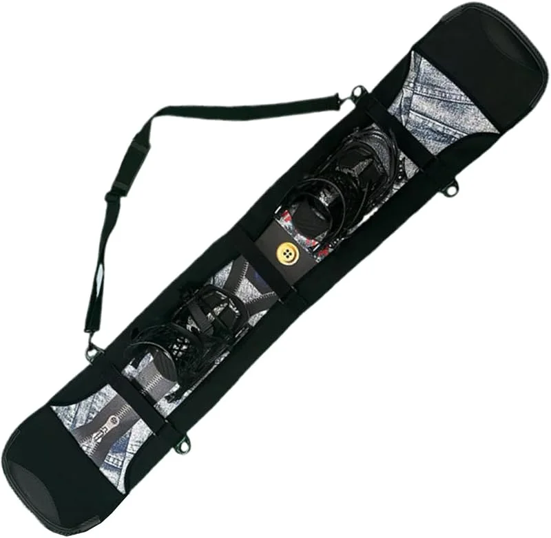 Funda de Snowboard, Funda de almacenamiento suave para Snowboard para uso al aire libre, Bolsa de protección Equipo Deportivo Portátil para Adultos Hombres Mujeres Adolescentes Atletas Competición — Equipo esqui