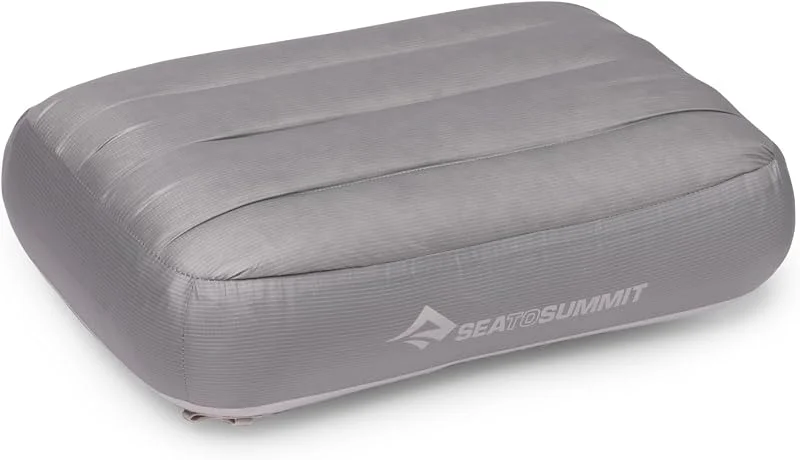 Sea to Summit Aeros - Almohada inflable de plumón, regular, color gris neutro — Plumon fino