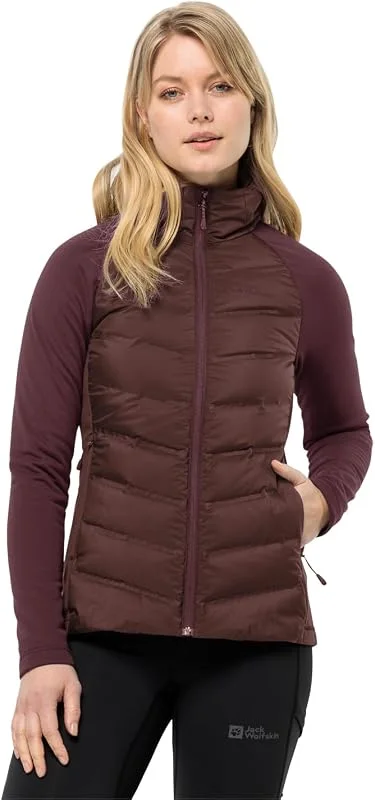 Jack Wolfskin Tasman Down Hybrid W Chaqueta de plumas Mujer — Plumon fino