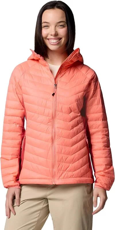 Columbia Powder Pass 2 Hybrid Hooded Jacket Chaqueta acolchada con capucha Mujer (Pack de 1) — Plumon fino