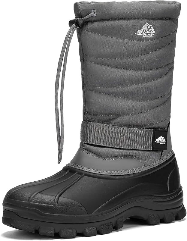 Kricely Botas de Nieve Impermeables Hombre Mujer Trekking Zapatos — Equipo esqui