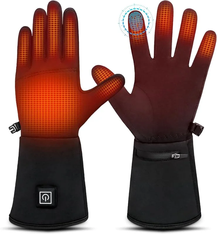 Guantes Calefactables Mujer, Guantes Calefactables Hombre, Guantes calefactables USB, Pantalla Táctil, Ultrafinos para Destreza, Utilizzabile da Solo o Come fodera — Ropa esqui