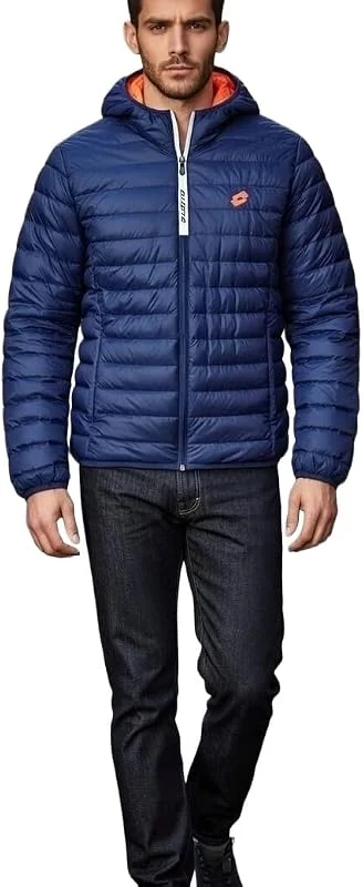 Lotto CHAQUETA HOMBRE 60 GRAMOS - CHAQUETA HOMBRE PRIMAVERILE - CHAQUETA HOMBRE DE VERANO - CHAQUETA DE HOMBRE PRIMAVERILE - ULTRALEGGERO — Plumon fino