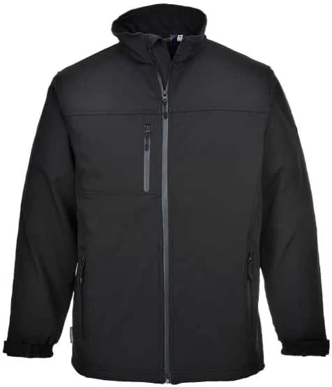 Portwest Chaqueta Softshell con Membrana Impermeable, de Cierre Lateral (3 Capas) TK50 — Ropa esqui