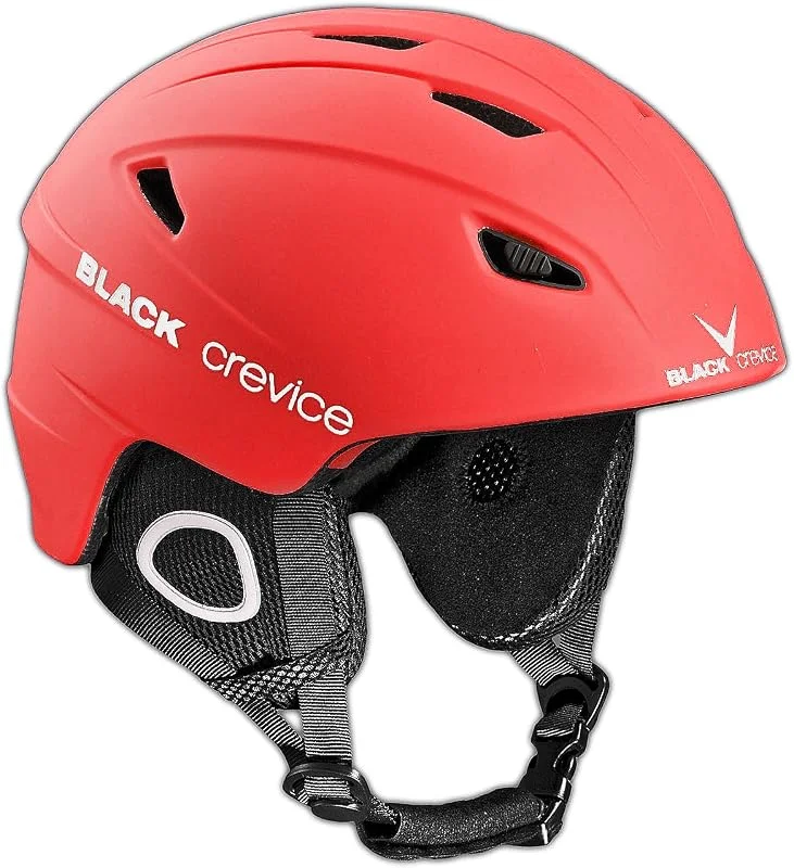 Black Crevice Kitzbühel Casco de esquí, Unisex Adulto, Rojo, L — Equipo esqui