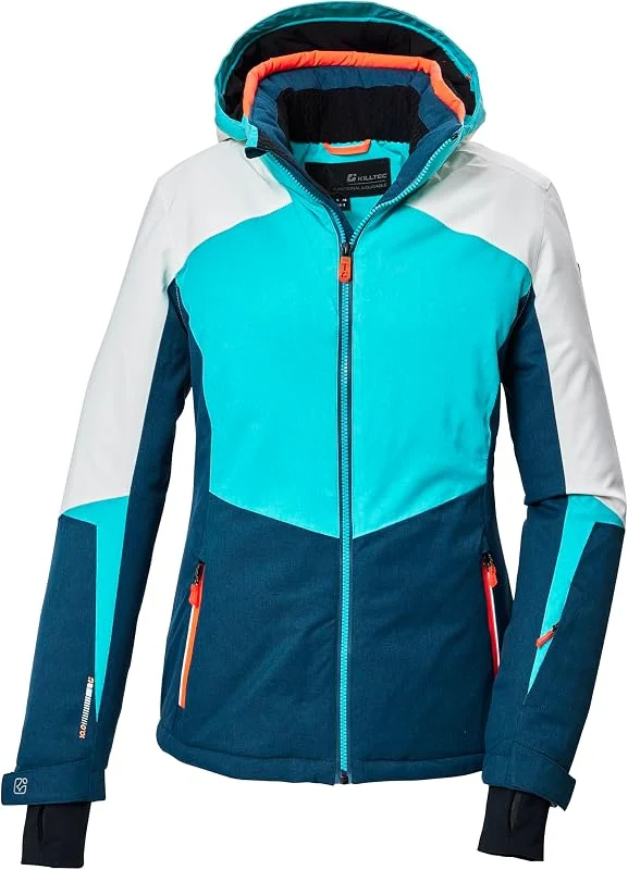 Killtec Ksw 66 Wmn Ski Jckt Chaqueta de esquí, chaqueta funcional con capucha con cremallera y protección contra la nieve Mujer (Pack de 1) — Ropa esqui