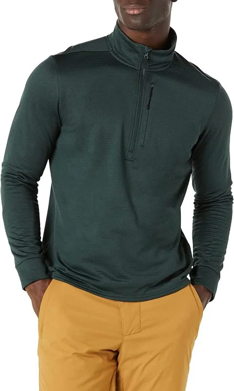 Amazon Essentials Hombre Sudadera técnica con Capucha para Esquiar y Cremallera de un Cuarto como Capa Intermedia — Ropa esqui