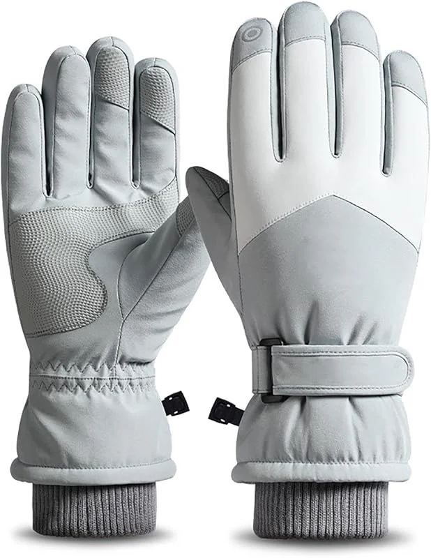 Generic Guantes de invierno resistentes al agua, guantes de esquí para hombre y mujer, guantes térmicos para pantalla táctil, guantes de ciclismo cálidos para correr, esquiar, senderismo, ciclismo — Ropa esqui
