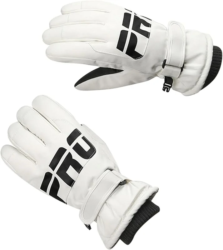 Guantes de ciclismo de invierno, Guantes de moto para hombres, Guantes térmicos de snowboard para invierno al aire libre, Guantes de snowboard suaves para esquiar, hacer snowboard, palear nieve y andar — Ropa esqui