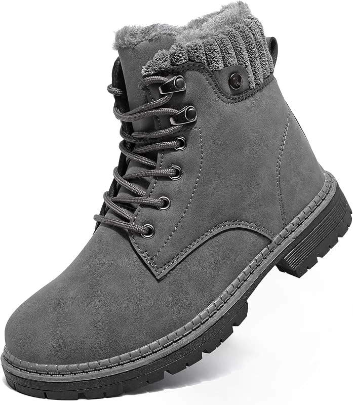 Mujeres Senderismo Nieve Invierno Botas Impermeables Botines de Nieve Senderismo Botas Calientes Fur Forro Boots Outdoor Antideslizantes Trekking Zapatos — Equipo esqui