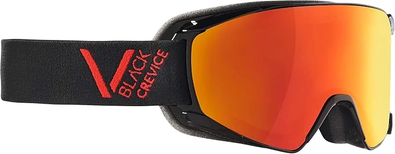 Black Crevice Gafas de esquí – Schladming – Doble Lente antivaho, protección UV400 (Negro, Rojo, M (Circunferencia de la Cabeza 55-58 cm))… — Equipo esqui