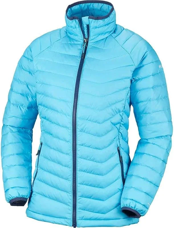Columbia Powder Lite Chaqueta con bloques de color para mujer — Plumon fino