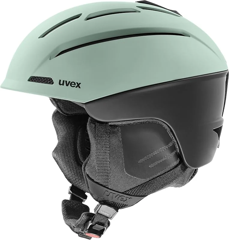 uvex gravitate Casco de Esqui para Adultos, Oxid Green-Black Matt, 59-61 — Equipo esqui