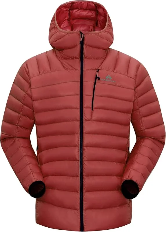 Pioneer Camp Chaqueta de plumón para hombre 850FP, 90 % plumón, resistente al agua, forro K, ligera, para montañismo, esquí, trekking — Plumon fino
