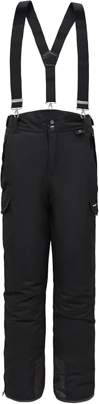 BenBoy Hombre Pantalones de esquí para Softshell Impermeable Térmico Senderismo Nieve Escalada Calidez Versátil Removibles Invierno Peto para Montaña — Equipo esqui