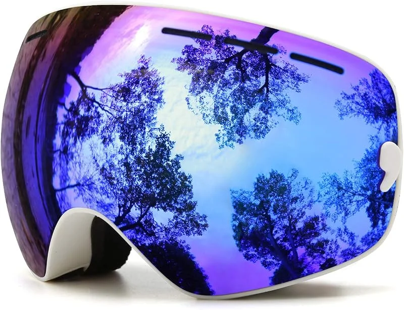 Juli - Gafas de esquí para niños, lentes esféricas de doble capa intercambiables, OTG antivaho, para snowboard, patinaje, nieve, edad 4-16, 4300 — Equipo esqui