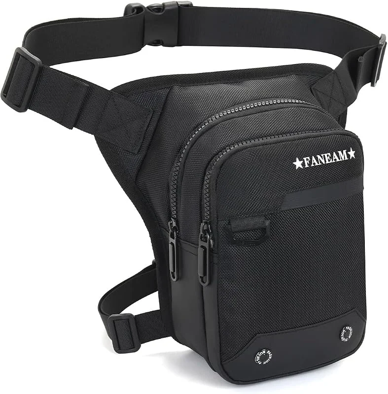 Bolsa Pierna Moto Hombre Táctica Bolsa de Pierna Impermeable Riñonera de Pierna Deportiva Bolsa Pierna Moto Multifunción para Ciclismo Pesca Camping Senderismo — Equipo esqui