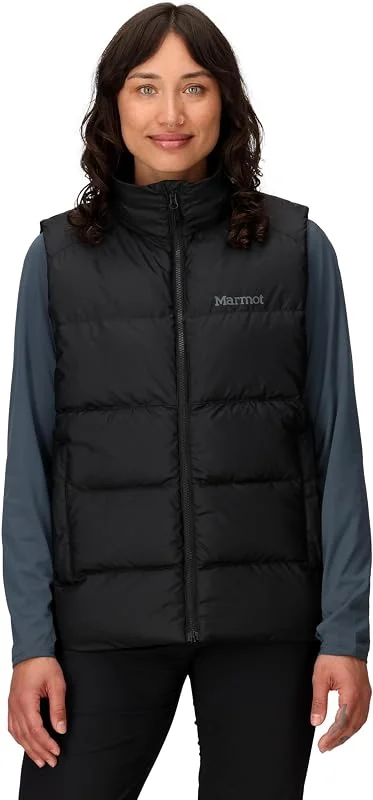 MARMOT Wm's Guides Down Vest Chaqueta ligera de plumón, cálida chaqueta de invierno, abrigo acolchado repelente al agua, chaqueta funcional cortaviento, chaqueta exterior plegable Mujer (Pack de 1) — Plumon fino