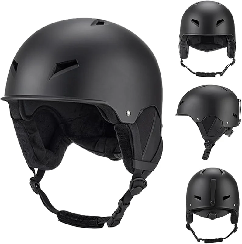 Casco de Esquí y Snowboard, Casco de Nieve para Adultos Hombres Mujeres Jóvenes, Transpirable Talla Ajustable Moto de Nieve Unisex para esquí, Snowboard — Equipo esqui