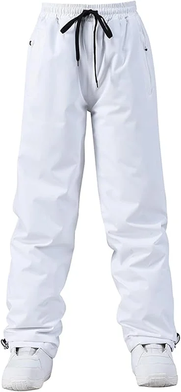 Pantalones de esquí profesionales de invierno para mujer y hombre, con protección contra el viento, aislamiento térmico para esquiar al aire libre, snowboard y conducir — Ropa esqui