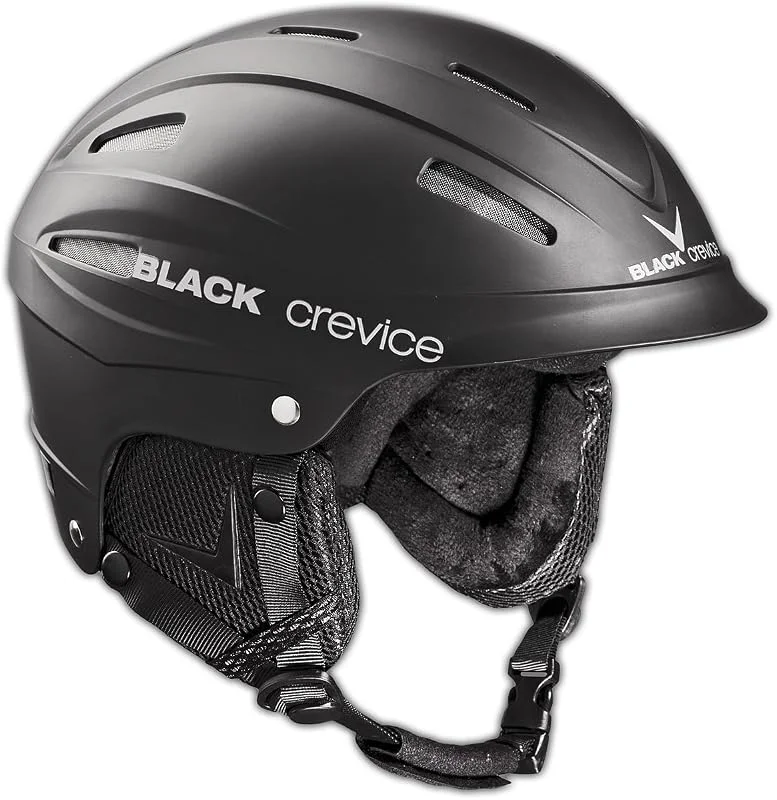 BLACK CREVICE Ischgl Casco de esquí I Casco esquí a Prueba de Golpes con diseño Deportivo Hombre y Mujer I Casco de Snowboard y esquí Transpirable I Tamaño Ajustable — Equipo esqui