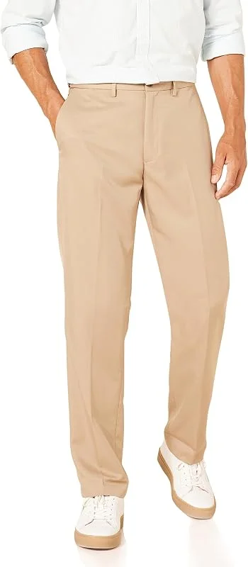Amazon Essentials Pantalones de Traje de Corte Clásico con Cintura Elástica y sin Pinzas Hombre — Ropa esqui
