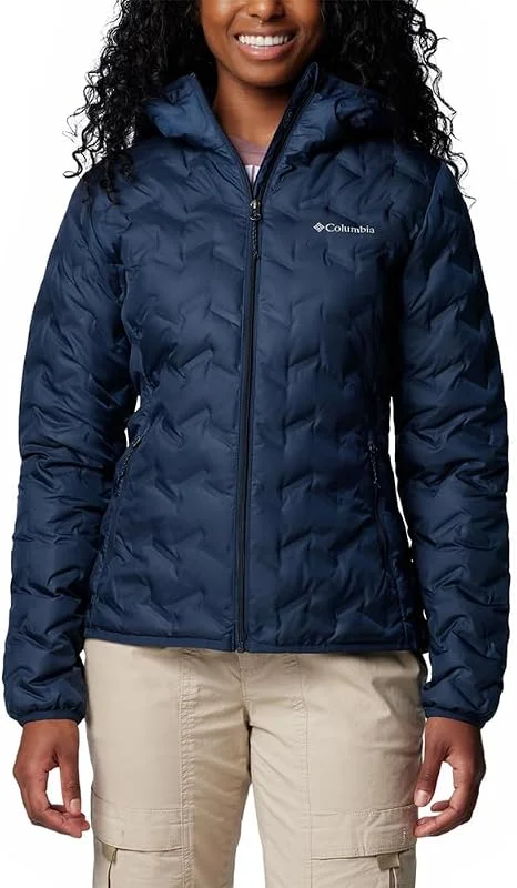 Columbia Delta Ridge 2 Down Hooded Jacket Chaqueta acolchada con capucha Mujer (Pack de 1) — Ropa esqui