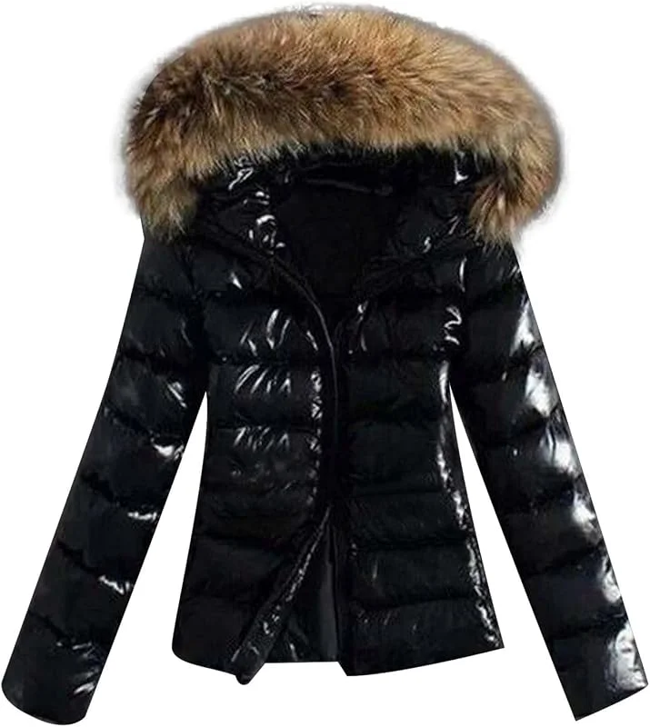 Chaqueta acolchada cálida de plumón ligera para mujer de invierno 2024 con abrigo de talla grande — Plumon fino